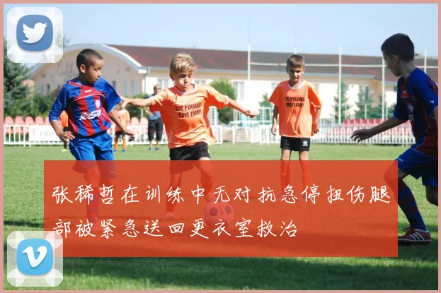 张稀哲在训练中无对抗急停扭伤腿部被紧急送回更衣室救治